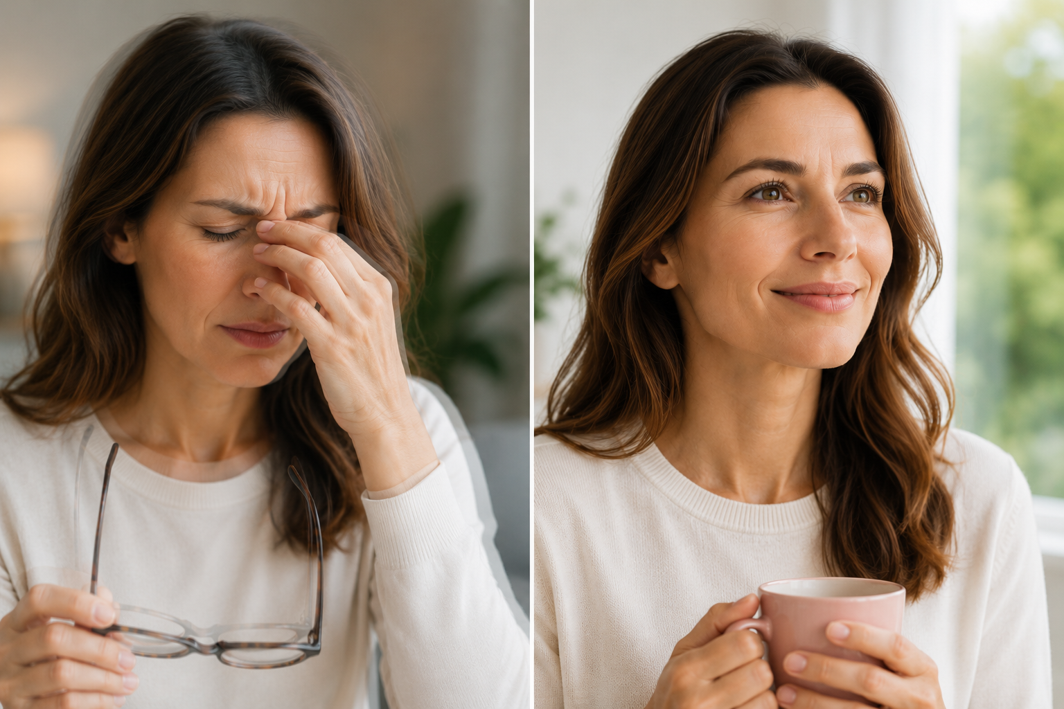 Consultant ophthalmologist helping a patient achieve relief from double vision through specialist diagnosis and treatment.